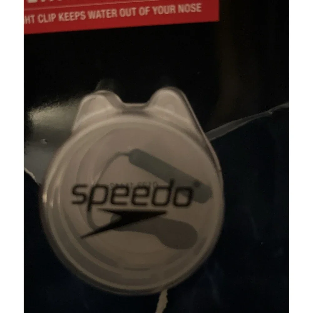 SPEEDO Competition Nose Clip with Case Made In Taiwan NOS
